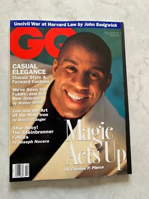 GQ (Gentlemen's Quarterly) magazine, February 1993, cover - Magic Johnson - Image 1 of 2
