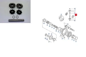 Genuine Audi 80 72-76 differential pinions 020498081A - Picture 1 of 1