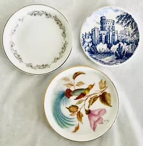 3 pin trinket dish Swinnertons, Noritake Chestmont, German Furstenberg Lyrebird - Foto 1 di 8
