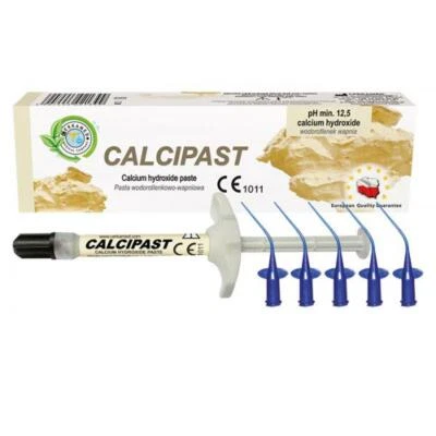 Dental Calcium Hydroxide Paste | Syringe 2.1g | CALCIPAST | Cerkamed