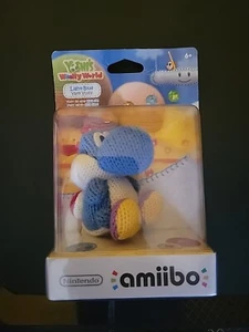 Nintendo Amiibo Yoshi’s Wooly World Series Yarn Yoshi - Light Blue - Picture 1 of 4