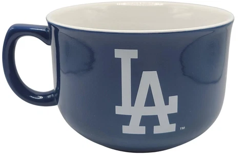 Boelter Brands Licensed MLB Giant Oversized 32oz Bowl Mug (Los Angeles Dodgers) Cover