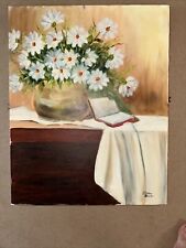 Flower Painting Still-life Oil on Canvas - 20 x 16 Lillian Brooks