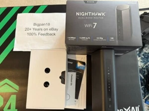 NETGEAR Nighthawk BE6500 Dual-Band Wi-Fi 7 Router Black Model RS200 - Photo 1/5