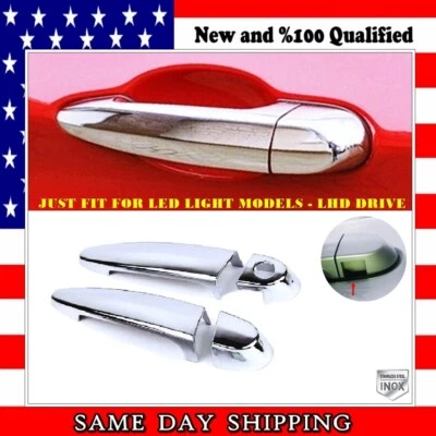 Cubierta de manija de puerta cromada (paquete de luces LED) 2 puertas BMW 325Ci 330Ci M3 2006 a 2013 Foto 1 de 4