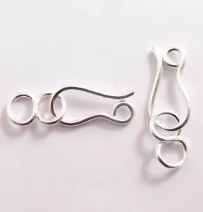 40 Pcs 26X7mm Bali S Hook Clasp Sterling Silver Plated Jewelry Making Clasp - Picture 1 of 3