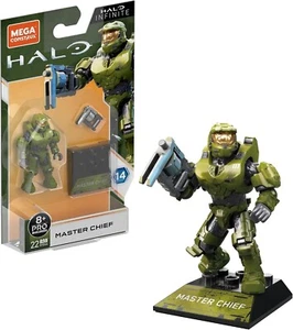 NEW SEALED Mega Construx Halo Infinite Heroes Series 14 Master Chief Mini Figure - Picture 1 of 3