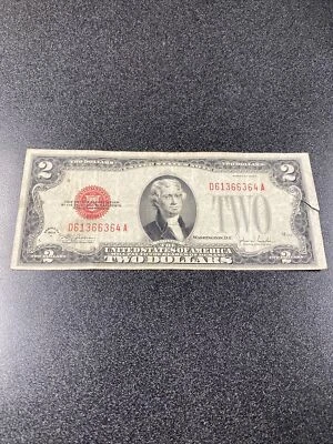 US 1928 ( F Or D ) $2 Banknote Red Seal ( Single Note - Randomly Pick ) - Image 1 of 4