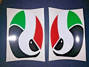 adesivi occhi ITALIA x BMW MINI COOPER r50 r52 r53 ONE WORKS (no R56) UK scacchi - Picture 1 of 5