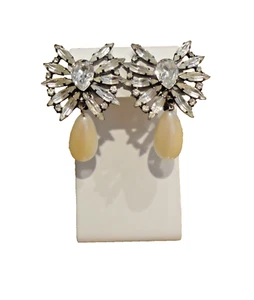 Chicos große Strass Kristall Glitzer Perle Clip Ohrhänger atemberaubend! - Bild 1 von 7