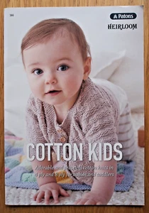 Patons Knitting Pattern Book 366 - COTTON KIDS -13 Designs for Babies & Toddlers - Picture 1 of 7