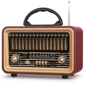 J-170 Bluetooth Radio Retro AM/FM/SW Nostalgie Radio Klein mit 1800mAh Akku K... - Bild 1 von 6
