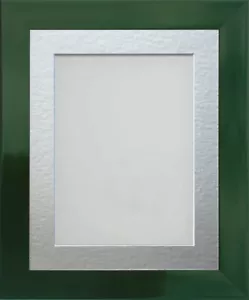 Dark Green Picture Frame Candy Range Glossy Racing Green with Colour Photo Mount - Picture 1 of 5