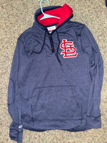 Mitchell & Ness Cooperstown Collection St Louis Cardinals Hooded Sweatshirt - M Cover