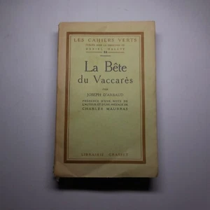 N24.492 La Bête du Vaccarès 1926 Joseph d’Arbaud littérature française Grasset - Imagen 1 de 17