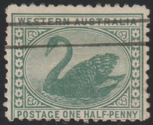 Australia Western Australia - 1905-1912 - SC# 89 - Swan - Used Lot # 33 - Picture 1 of 2
