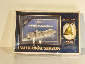 INAUGURAZIONE NAVE MSC BELLISSIMA 2019 QUADRETTO X FOTO SEASON CON CAMPANELLO - Foto 1 di 9