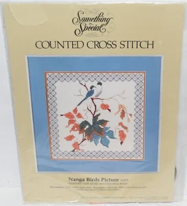 Vintage Something Special Counted Cross Stitch Kit # 50157 Nanga Birds Picture - Picture 1 of 5
