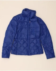 BENETTON Womens Padded Jacket UK 12 Medium Blue BX05 - Picture 1 of 3