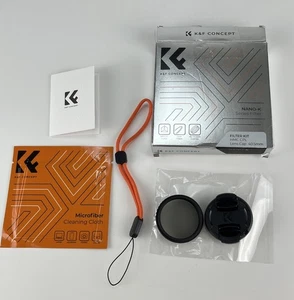 Filtro polarizzatore circolare K&F Concept con tappo obiettivo vetro ottico ultra sottile 40,5 mm - Foto 1 di 10