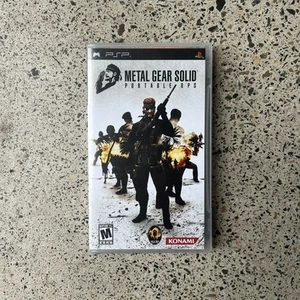 Metal Gear Solid Portable Ops Sony Psp Game 2006 With Manual Region 1 - Picture 1 of 8