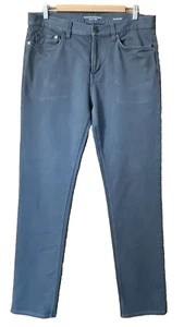 BANANA REPUBLILC Traveler Pants Men's Size 34X34 Blue Slate Slim Fit EUC - Picture 1 of 24