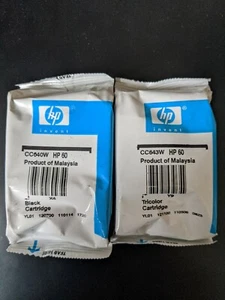 Genuine & Sealed HP 60 Ink Cartridge Set - Black & Tri-Color CC643W CC640W - Picture 1 of 1