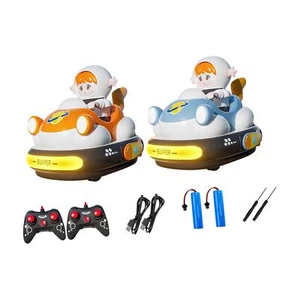 2Pcs RC Speed Bumpers Cars Mini Remote Controlled Ejector Vehicles for Kids - Picture 1 of 5