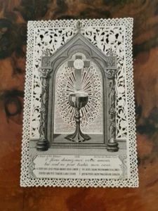 Santino Pizzo traforato Eucarestia L. Turgis Editeurs Paris MRPT17  ^ - Bild 1 von 3