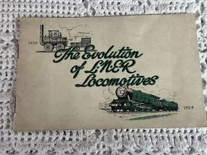 The Evolution Of LNER Locomotives 1924 Railwayana Little Booklet - Picture 1 of 8