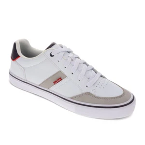 Levi's Mens Deacon Synthetic Leather Casual Lace Up Sneaker Shoe - Picture 1 of 6
