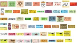 The BEATLES Reproduction Art CONCERT TICKETS - Individual Sale - Use as Bookmark