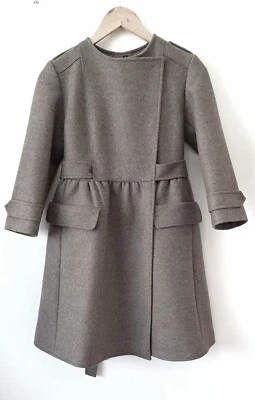 Abrigo Miu Miu Lana Gris Cálido Chaleco Talla 42 IT Foto 1 de 4