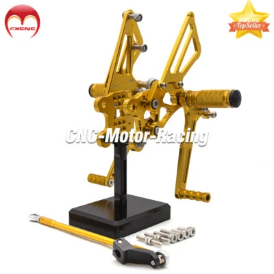 Регулируемые педали с подножкой для Kawasaki Ninja ZX12R 2000-2001 CNC Rised задняя установка - Изображение 1 из 4