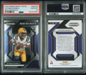 2024 PANINI PRIZM DRAFT PICKS NEW RECRUITS #NRJDS JAYDEN DANIELS ROOKIE PSA 10 - Picture 1 of 1