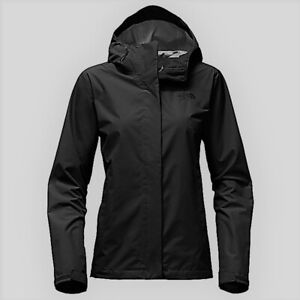 Neuf avec étiquettes veste à capuche imperméable femme The North Face Venture 2 bûche noire M,2 XL 110 $