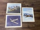 Vintage (3) Us Navy North American Aviation Inc Prints Mustang Scout At-6A