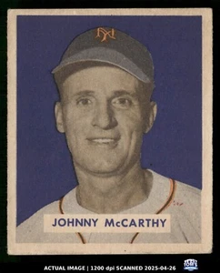 1949 Bowman #220 JOHNNY MCCARTHY New York Giants RC EX-MT - Picture 1 of 2