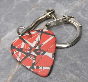 Van Halen Eddie Van Halen Frankenstrat Guitar Pick Keychain - Picture 1 of 3