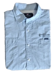 Camisa para hombre Vineyard Vines Harbor manga larga azul claro con botones talla XL - Imagen 1 de 6