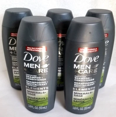 16 pcs DOVE MEN + Care Elements Fortifying Shampoo + Conditioner 1.8 oz ea TS - Image 1 of 4