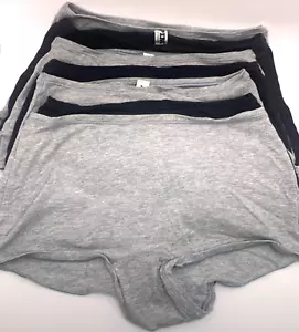 Victoria's Secret PINK Boyshort Panties Underwear 7 Pair Lot Medium Black Gray - Picture 1 of 6