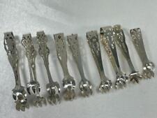 8- Sterling Silver Pierced Detail Sugar Tongs, NOT SCRAP  118.1g   J3.6
