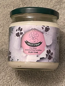 PLAY TIME Blunteffects Odor Eliminating Candle 15 oz. Glass Jar Soy Wax - Picture 1 of 1