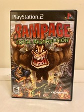 Rampage Total Destruction (Sony Playstation 2 PS2) Complete Midway Games Rated E