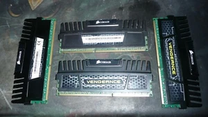 Corsair Vengeance 16GB (4 x 4GB) 1600MHz DDR3 Desktop Memory CMZ16GX3M4A1600C9 - Picture 1 of 1