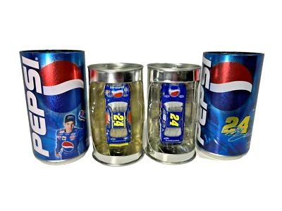 Лот из 2 NASCAR Джефф Гордон #24 - банки Pepsi с автомобилем -1/64 - Action Racing - Изображение 1 из 4