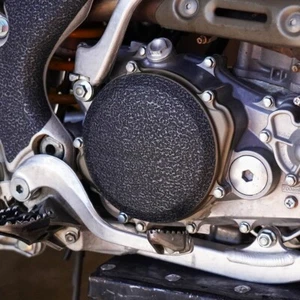 Black Clutch Guard 2004-2009 Honda CRF250 Cover Grip Tape Protector CRF250R 250R - Foto 1 di 2