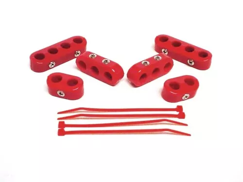Taylor 42729 Clamp-On Wire Separators for 10.4mm Ignition Cable Red Nylon Kit - Image 1 of 1