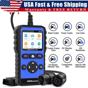 24V Diesel Engine Truck OBD2 Scanner Diagnostic Tool Code Reader All System Scan - Foto 1 di 12
